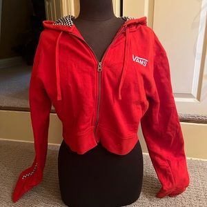 Vans zip up hoodie size medium